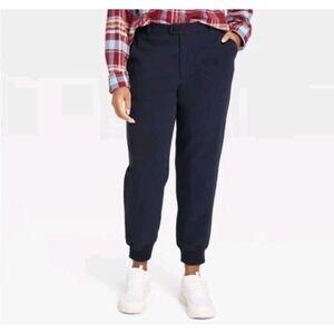 Houston White Target Calvary Twill Athletic Jogger Pants Navy Blue NWT Small Men